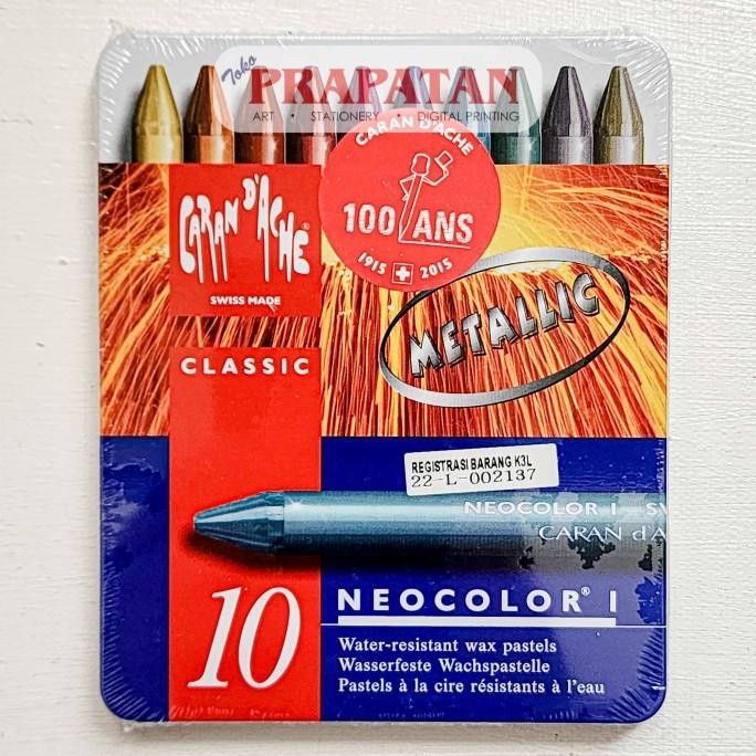 

CRAYON CARANDACHE NEOCOLOR 1 METALLIC 10 WARNA