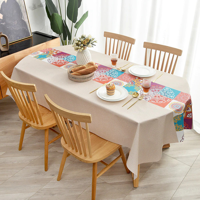 Taplak Meja Premium Alas Meja Taplak Meja Makan Anti Air Dan Minyak