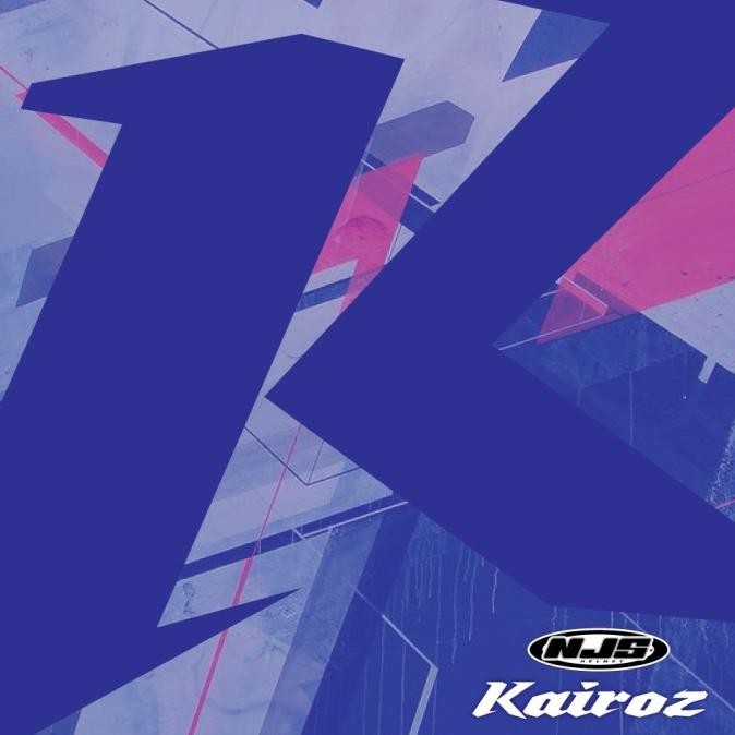 NJS KAIROZ STONE GREY GLOSS/DOFF - HELM HALF FACE