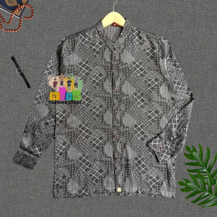 KOKO DEWASA SYAMIL ALJAMI LENGAN PANJANG MOTIF JAGUAR - BAJU MUSLIM PRIA DEWASA LENGAN PANJANG BAHAN