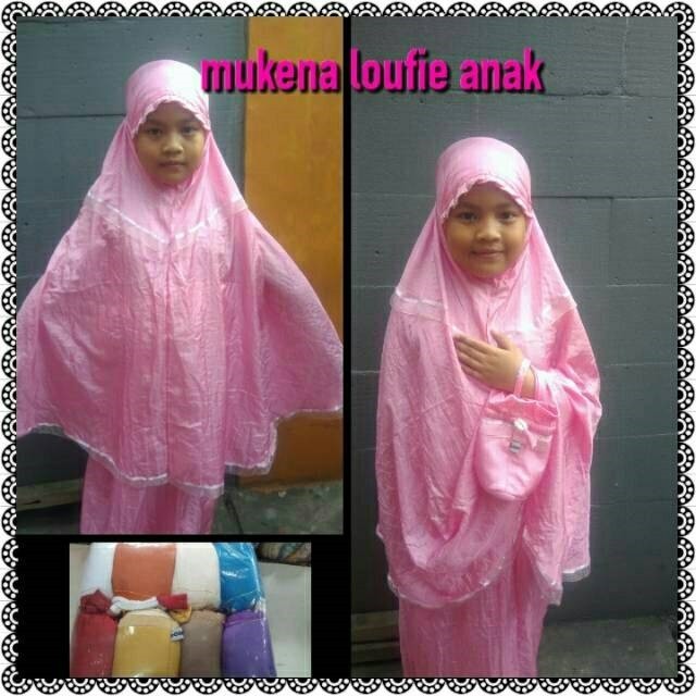 MUKENA PARASUT ANAK LOUFIE ( UMUR 5-11 TAHUN)