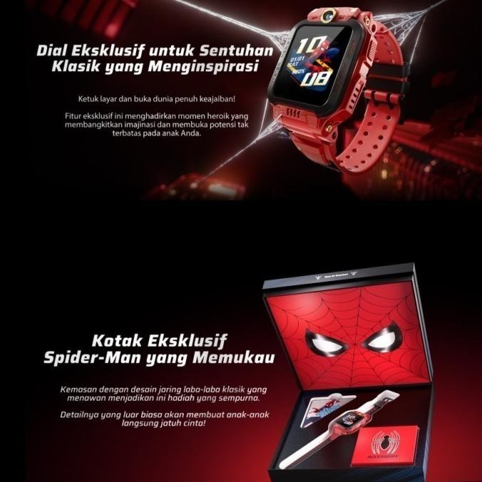 IMOO Watch Phone Z7 Spiderman Limited Edition | Smartwatch Jam Tangan Pintar Anak