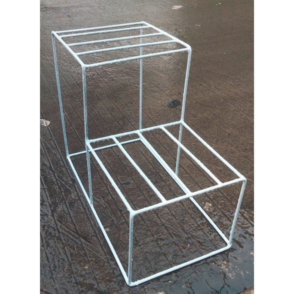 Produk Terbaru  Rak 2 Tingkat Besar/Pot Standing Besi/Rak Pot Bunga Besi / Rak Susun Minimalis/Rak