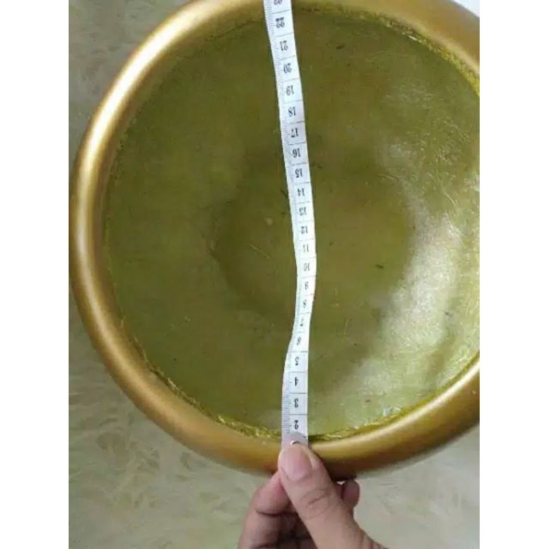 Hotss Vas Anggrek Mangkok Vas Anggrek Gubahan Vas Gentong Pot Anggrek Gold Pot Bulat Gold