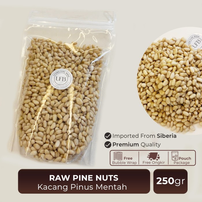 

Kacang Pinus Mentah / Raw Pine Nuts 250gr