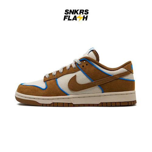 NIKE Dunk Low Retro Prm Light British Tan Sepatu Sneakers Pria - FN5825100 - Size 44
