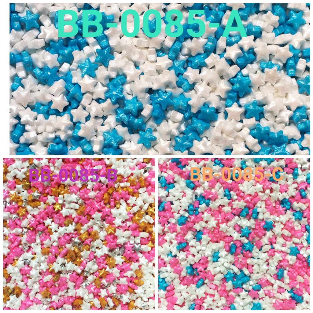 

GR-BB-0085 Sprinkles sprinkle sprinkel 100 gram bintang (SPRINKLES)