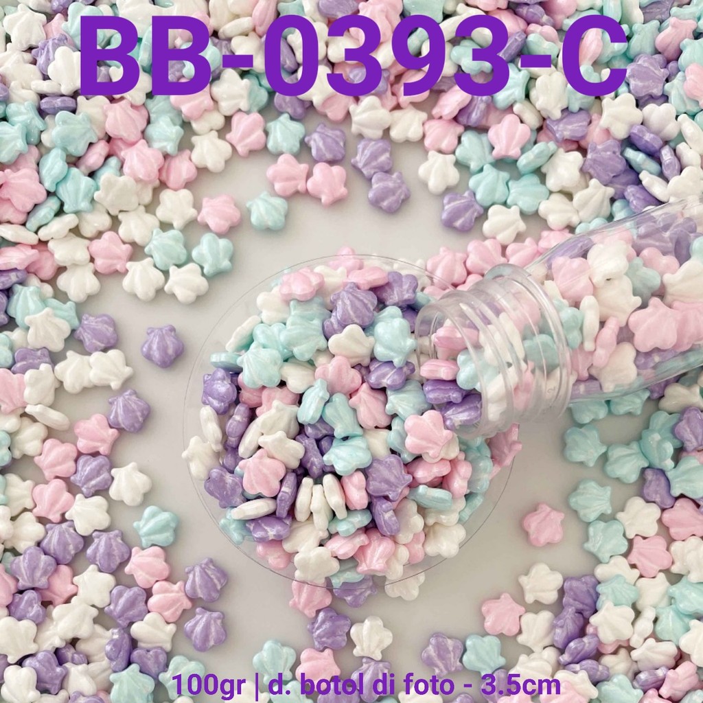 

GR-BB-0393 Sprinkles sprinkle springkel 100gr kerang laut mermaid (sprinkles)