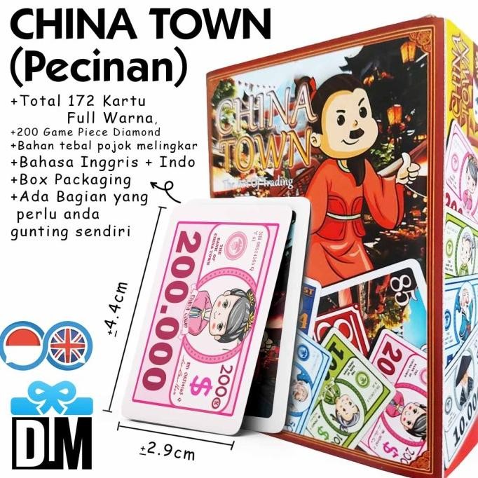 @@@@] Board Game Kartu Keluarga China Town Pecinan Art Of Trading Seni Tukar