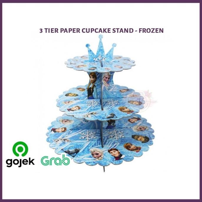 favorit] Cupcake Stand Tempat Cupcake Karakter 3 Tier Paper Cupcake Stand