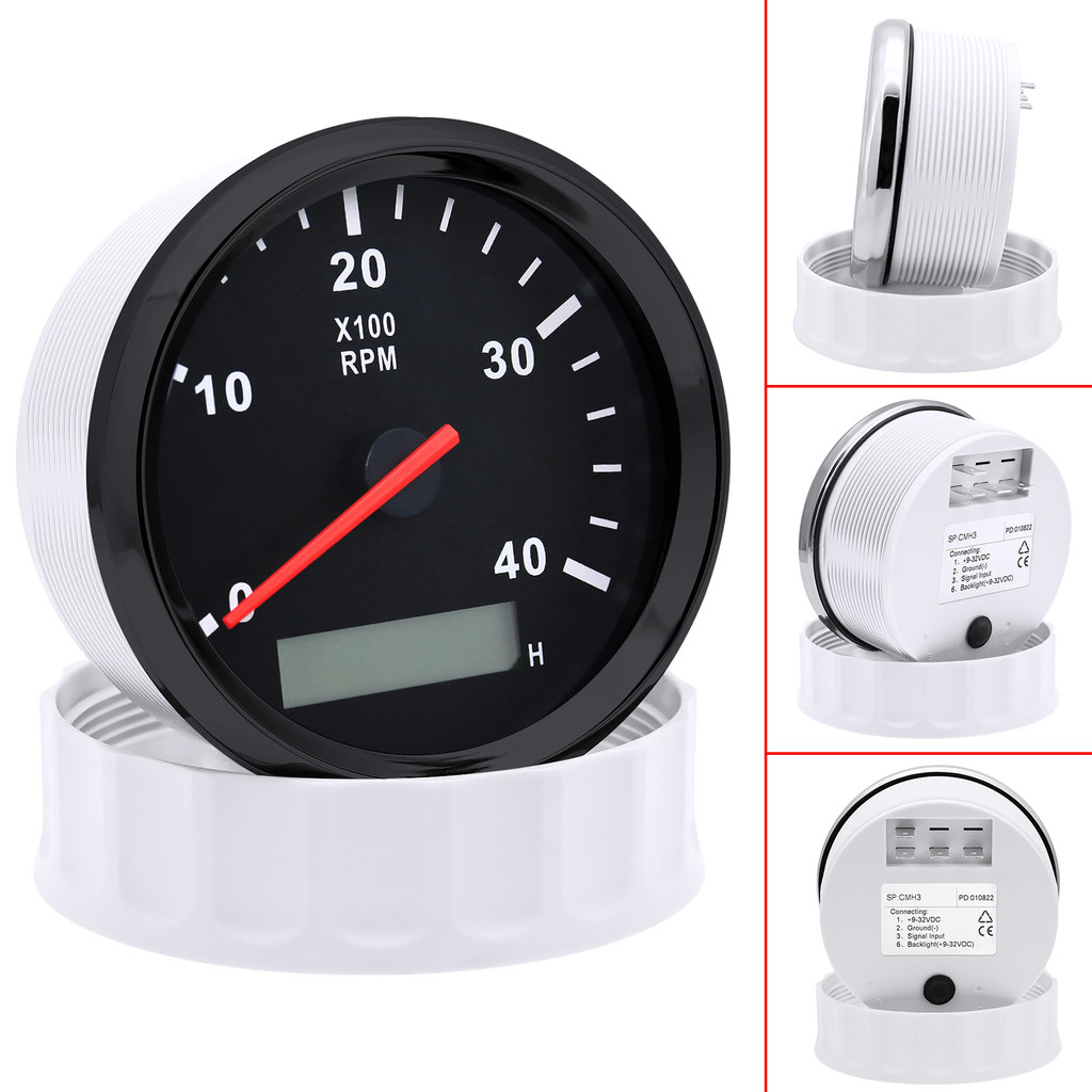 NEW 85mm Tachometer 3000RPM 4000RPM 6000RPM Truck Car Boat Diesel Engine Tacho Meter RPM Gauge M18 /