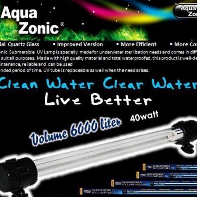 Diskon Aquazonic Uv Sterilizer 15W /20W /30W /40W Lampu Uv Celup