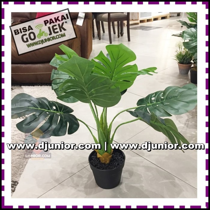 INFORMA - MONSTERA TIRUAN / ARTIFICIAL SMALL / TANAMAN DAUN PLASTIK