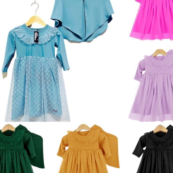 GAMIS BALITA TUTU TILE DOTY GAMIS ANAK BAYI PEREMPUAN BAHAN JERSEY