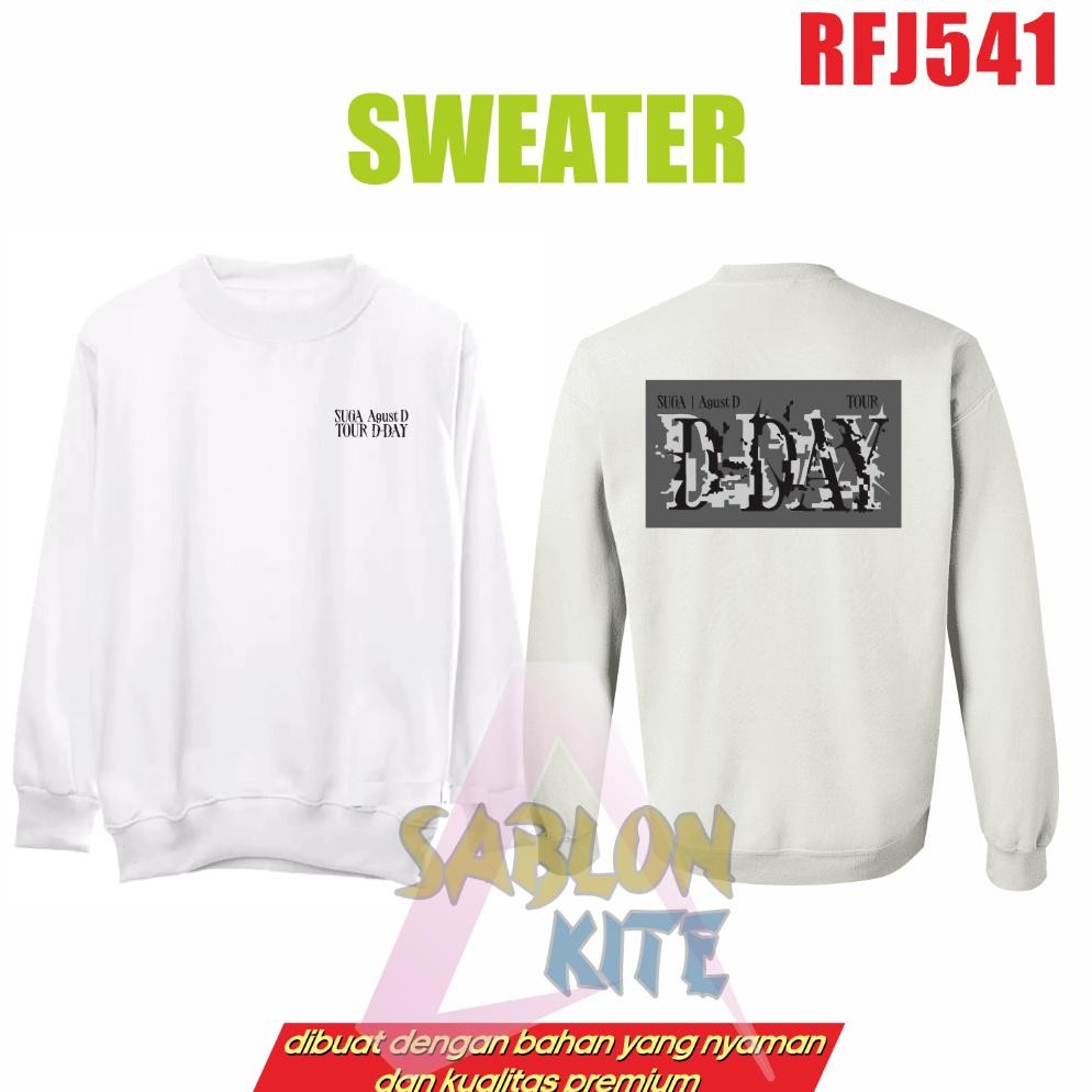 Gratis Fotocard Jaket Hoodie Agust D Suga Tour Kotak Rfj541