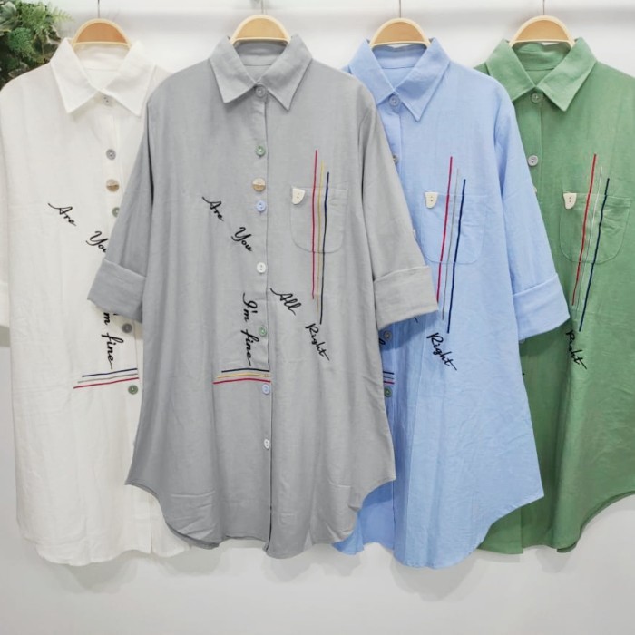 TUNIK BORDIR LINEN BANGKOK
