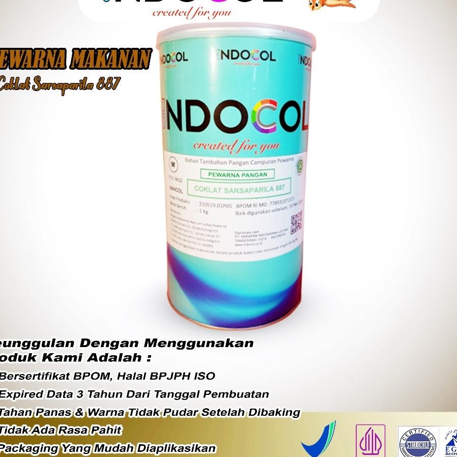 

Pewarna Maanan Indocol Coelat Araparila 887