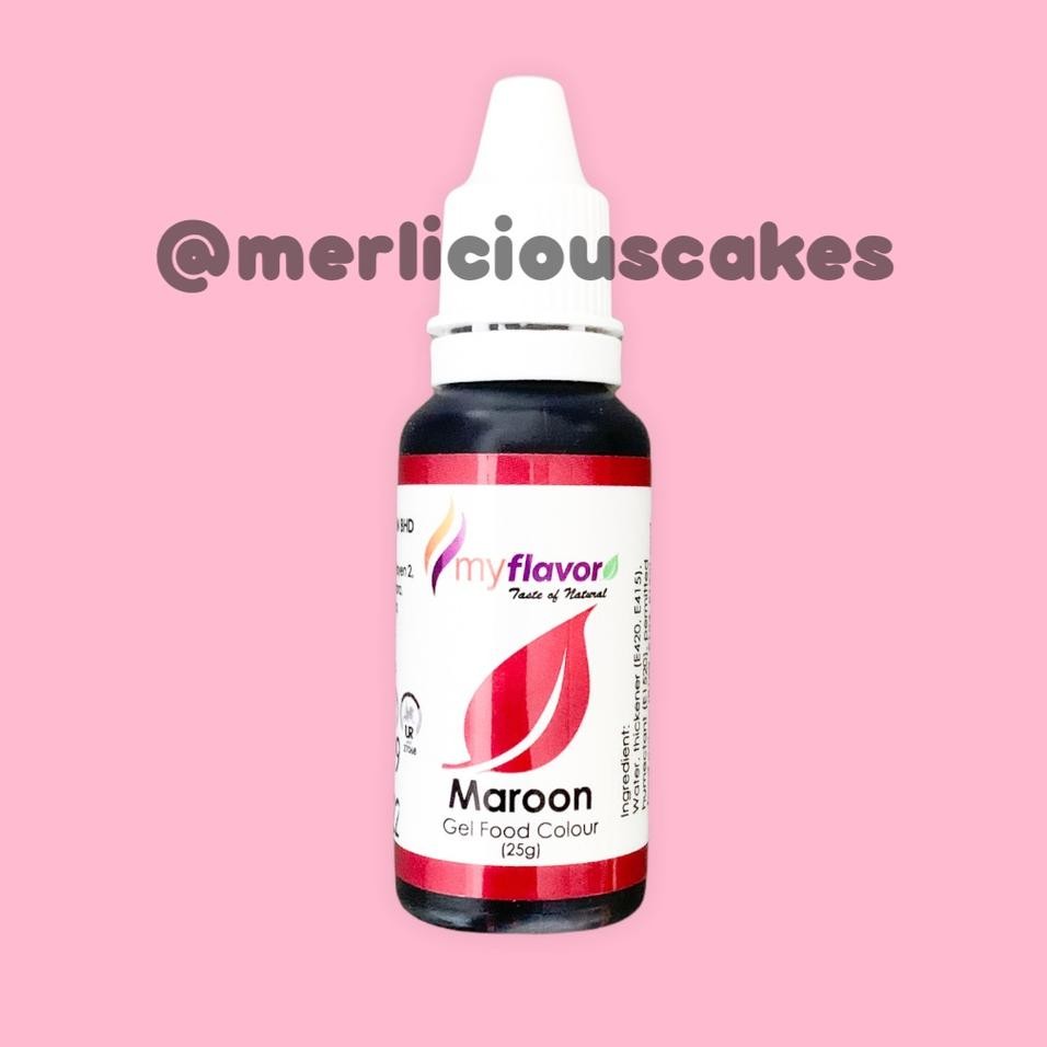 

Maroon Gel My Flavor Food Color Food Colour Pewarna Maanan