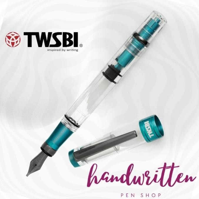 

TWSBI DIAMOND 580 ALR FOUNTAIN PEN - CARIBBEAN W/ ONYX TRIM