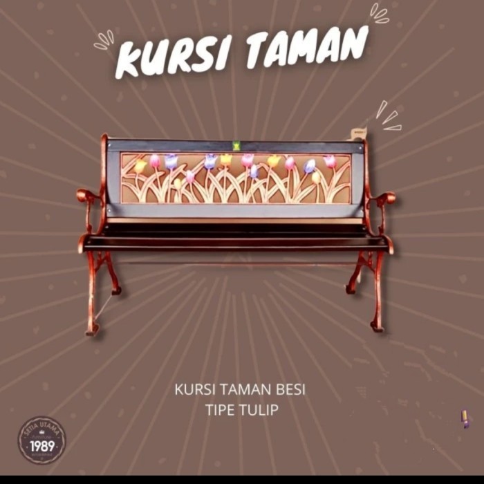 BISA SPK! Kursi Taman Besi Tempa Elegance