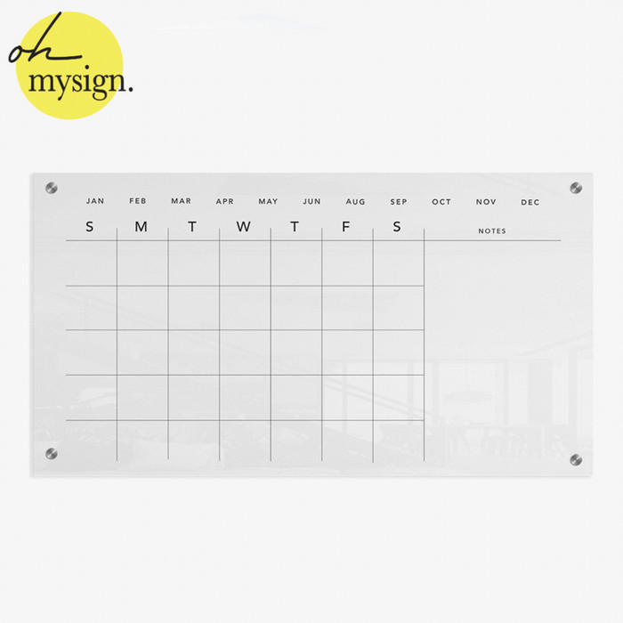 Acrylic Planner Planner Akrilik Gift Papan Jadwal Acrylic