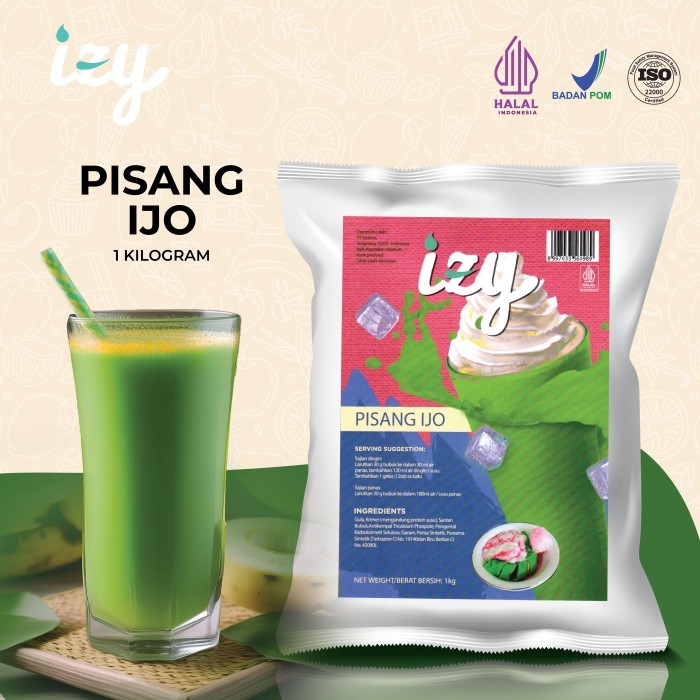 

Izy Powder Drink Green Banana - Bubuk Minuman Pisang Hijau 1 Kg
