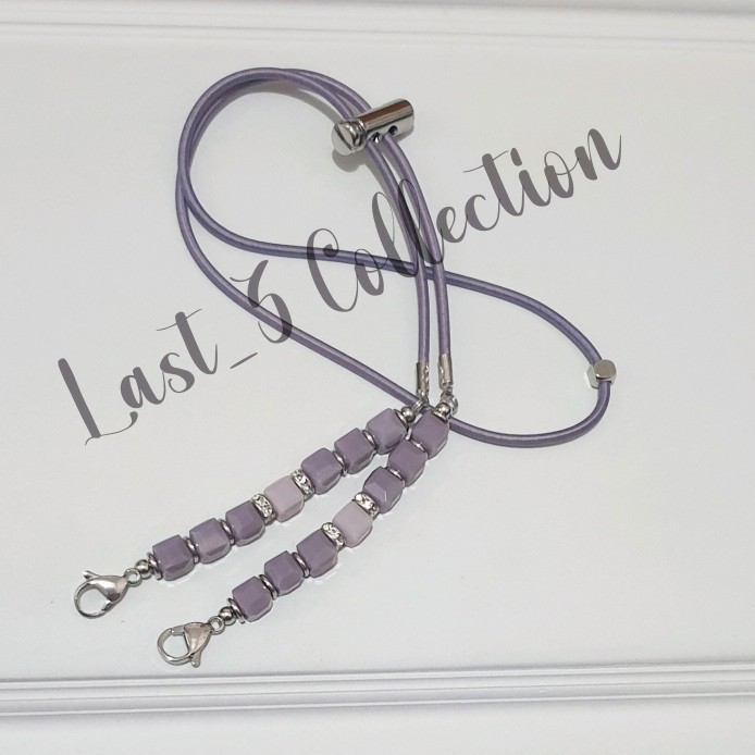 STRAP MASKER HIJAB CONNECTOR MASKER HIJAB TALI MASKER HIJAB DADU LILAC