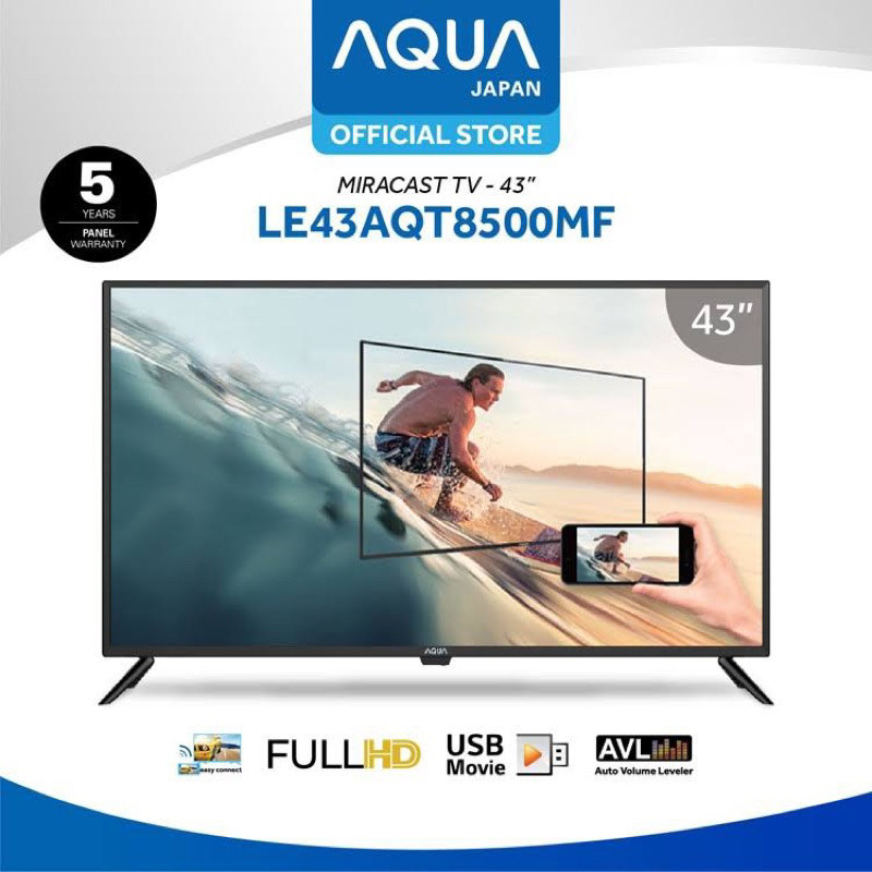 TV LED 43INCH DIGITAL AQUA LE43AQT8500MF DVB-T2