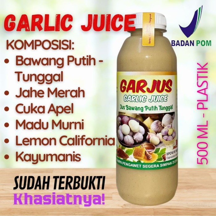 

Jus Herbal Bawang Tunggal +Madu +Sari Apel +Jahe Merah +Lemon