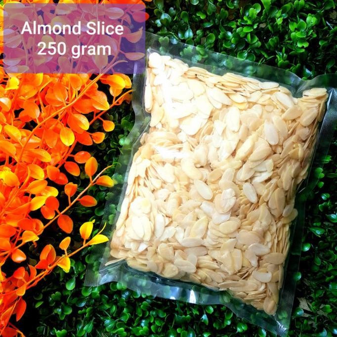 

Almond Slice Mentah Almonesia 250gr/California Almond Slice Berkualitas