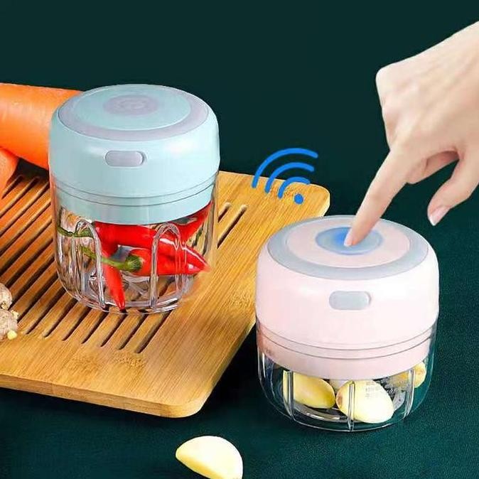 

SC RT89 MINI CHOPPER PORTABLE USB MINI MULTIFUNGSI BLENDER KECIL FOOD PROCESSOR PENGGILING DAGING BAWANG SAYUR DOUBLE BLADE PISAU KABEL ORIGINAL
