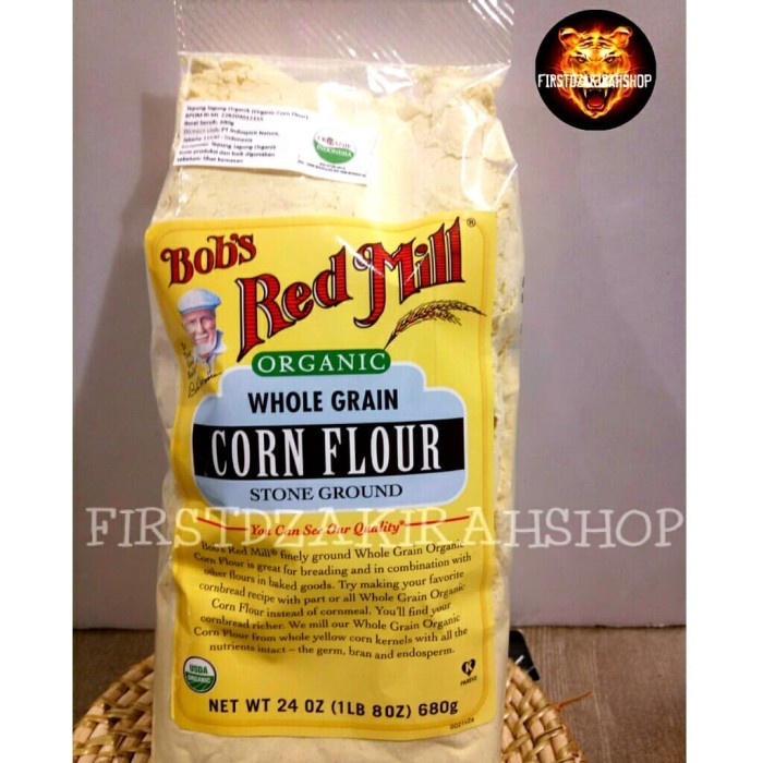 

BOS RED MILL WHOLE GRAIN ORGANIC CORN FLOUR 24 OZ 680 GR