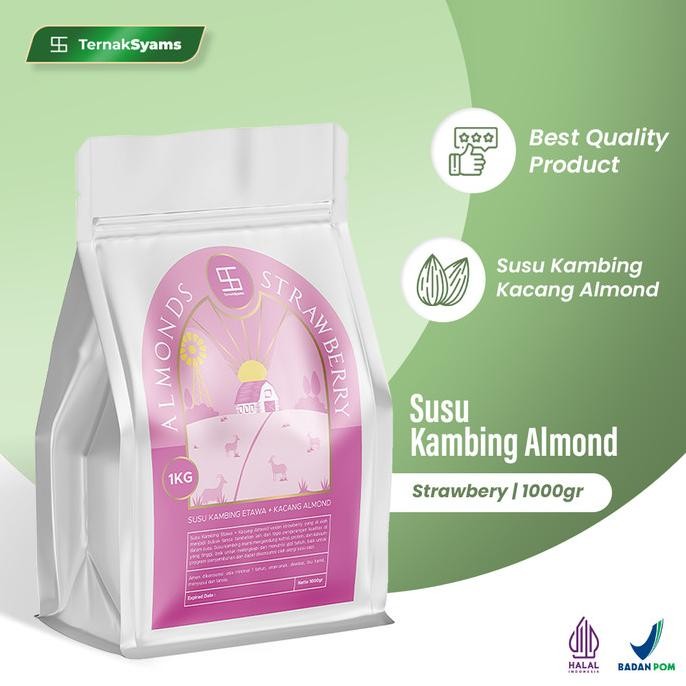

Susu Kambing Etawa Murni Original - Almond Stroberi - Ternak Syams Berkualitas