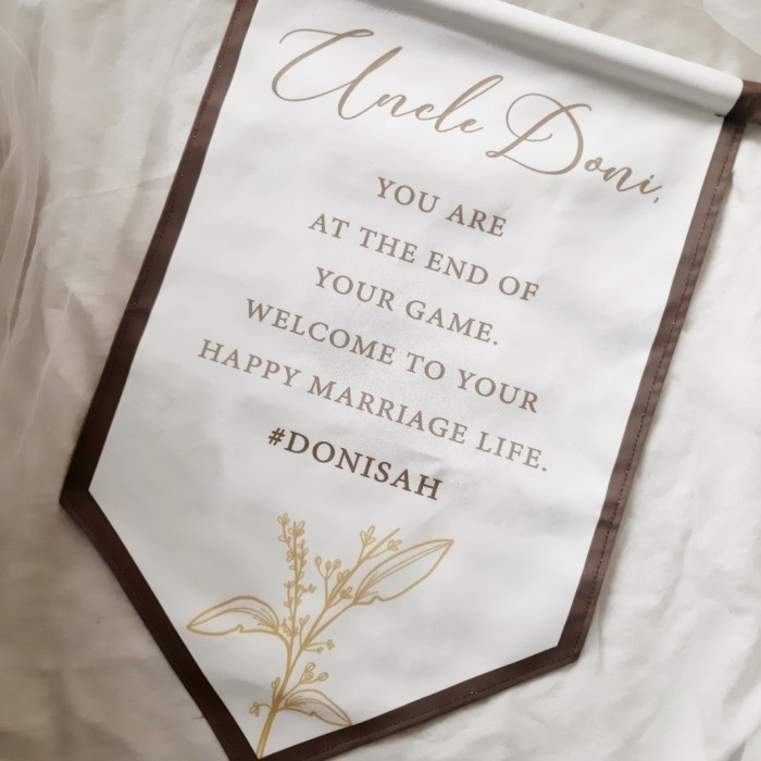 WEDDING FLAG / WEDDING BANNER (CUSTOM DESIGN)