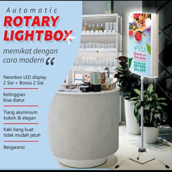 STAND BANNER ROTARY LIGHT BOX BANNER