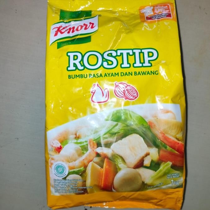 

KNORR ROSTIP (BUMBU PENYEDAP RASA AYAM + BAWANG) 1KG ORIGINAL