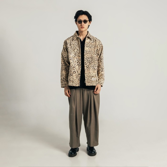 Terbaru Heim - White Leopard Jacket / Jaket Leopard Macan Tutul Putih Premium Streetwear Oversize