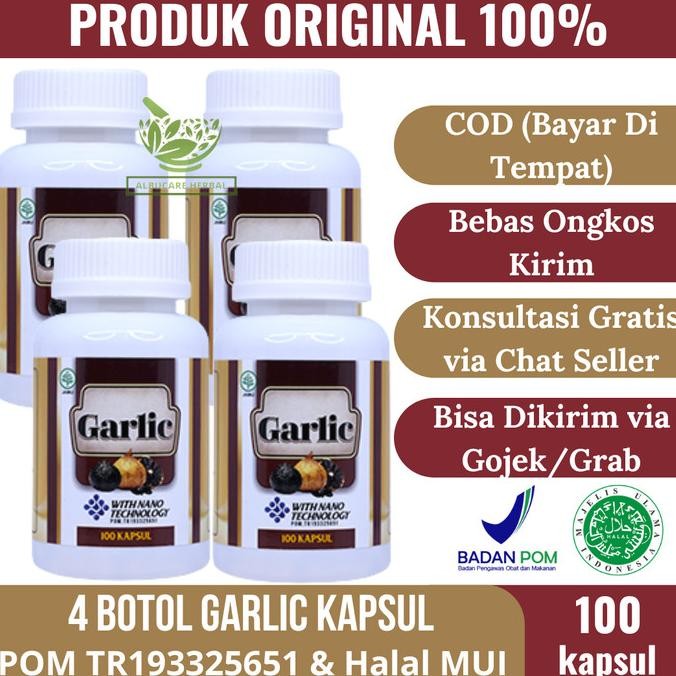 

KAPSUL BLACK GARLIC (BAWANG HITAM) BULB / BONGGOL / KATING 100 KAPSUL ORIGINAL