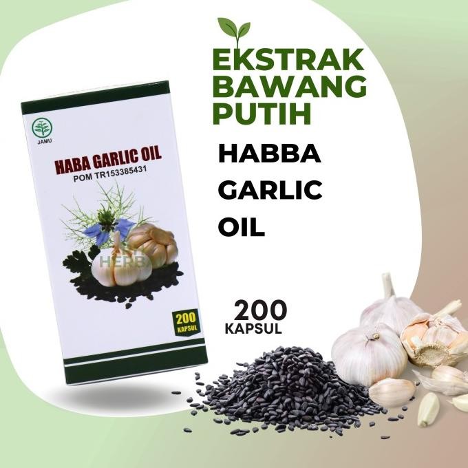 

HABBA GARLIC OIL GOLD 200 KAPSUL PLUS BAWANG PUTIH ORIGINAL