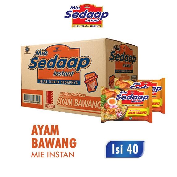 

MIE SEDAAP INSTANT RASA AYAM BAWANG (1 DUS/40 PCS) ORIGINAL