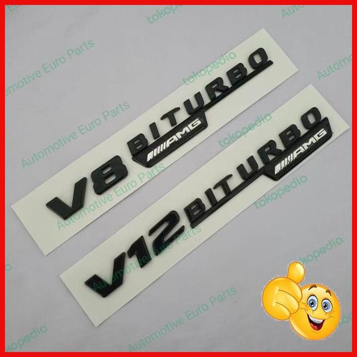 

[AVR] EMBLEM TULISAN V8BITURBO AMG V12BITURBO AMG HITAM MATTE