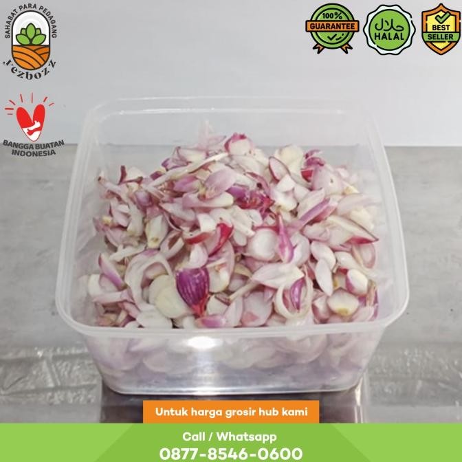 

BAWANG MERAH POTONG 500 GRAM (1/2 KG) ORIGINAL