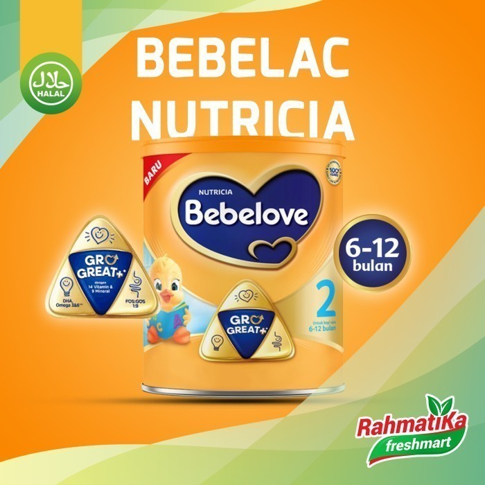 

Nutricia Bebelove 2 GroGreat+ Susu Formula Bayi Bubuk 800g (Kaleng)