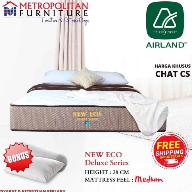 diskon kasur springbed airland new eco 120 x 200 matras spring bed murah