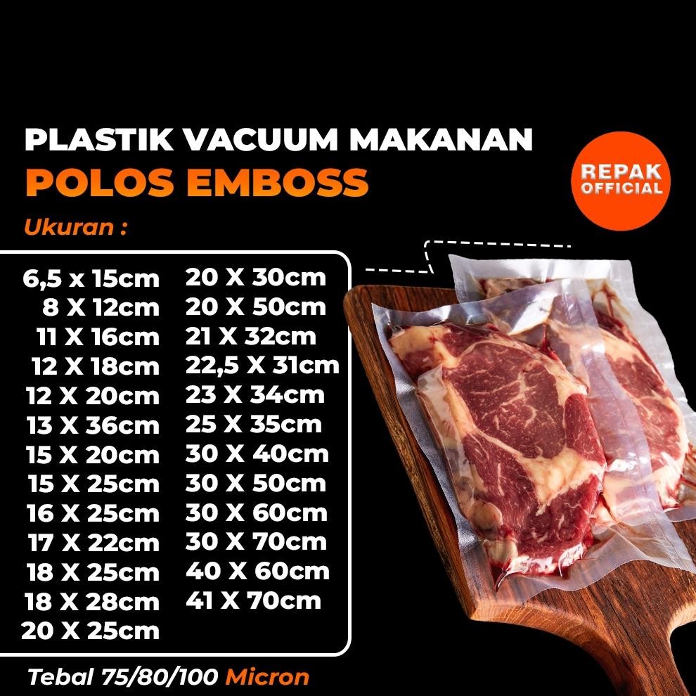 Bisa COD PLASTIK VAKUM MAKANAN FROZEN | PLASTIK VACUUM MAKANAN | PLASTIK VACUUM MAKANAN | POLOS GROS
