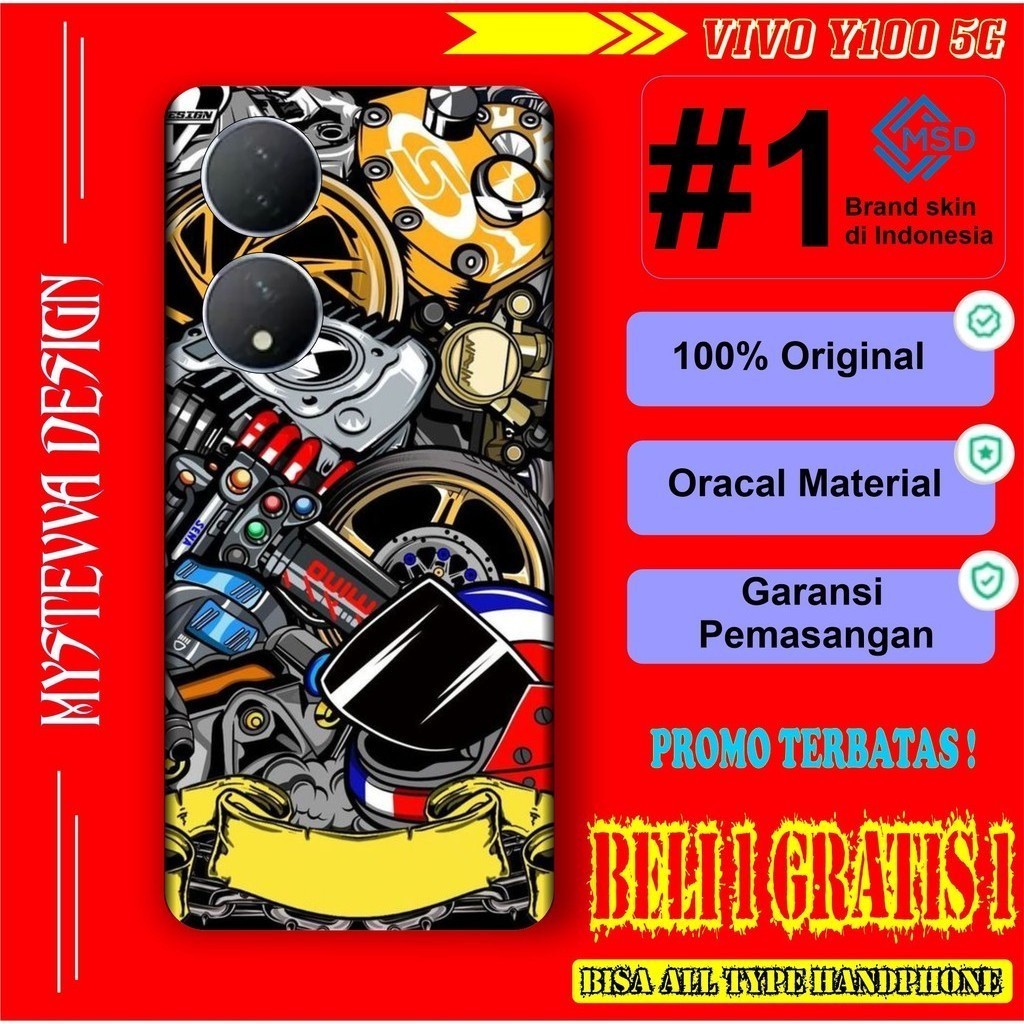 

Terlaris Vivo Y100 Garskin Stiker Custom Case Laminasi Tebal COD