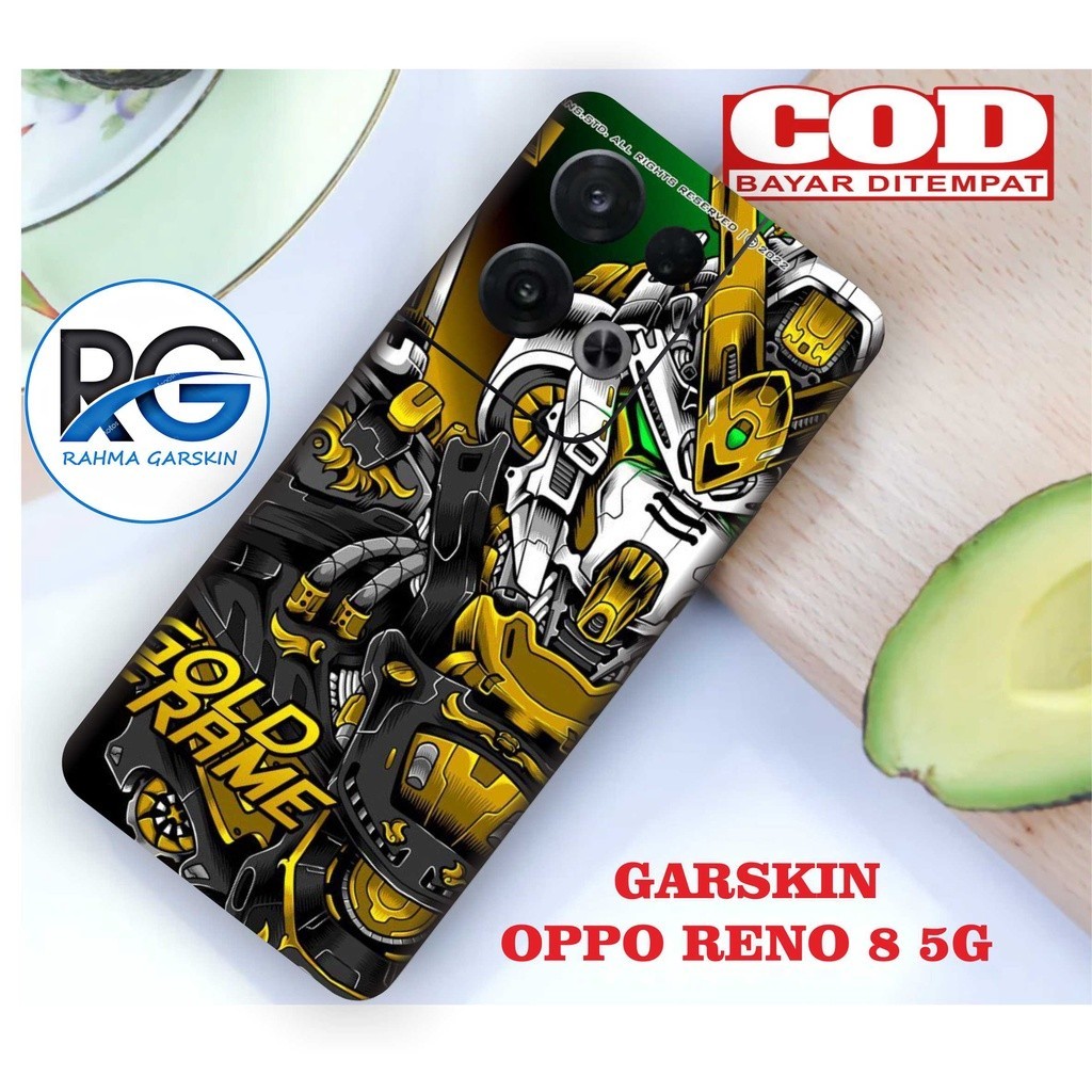 

Terlaris Oppo Reno Garskin Stiker Custom Case Laminasi Tebal COD