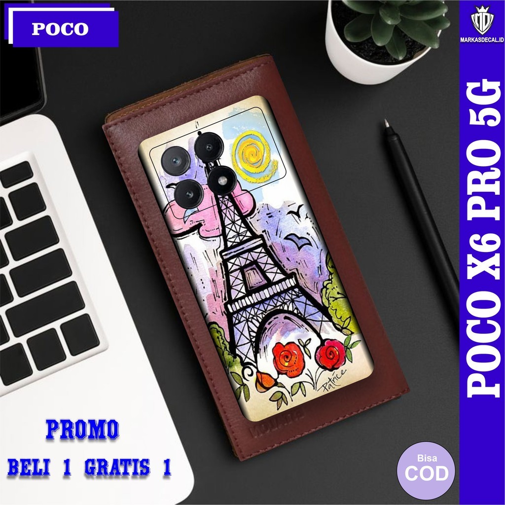 

Terlaris Xiaomi Poco X6 Pro Garskin Stiker Custom Case Laminasi Tebal COD