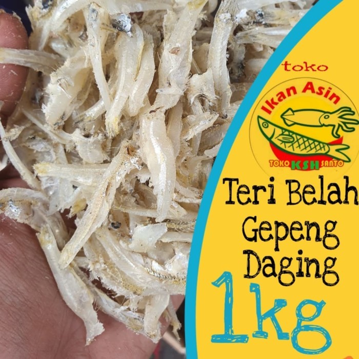 

ikan asin Teri belah gepeng,daging-1kg
