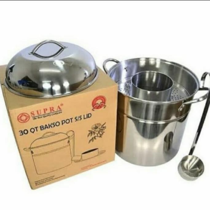 

New Panci Bakso Malang Supra Tebal 30 Qt - Supra Bakso Pot 30 Qt